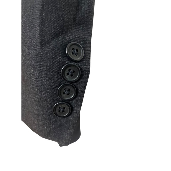 CALVIN KLEIN Extreme Slim Fit WOOL Gray 2-BUTTON Lined 2-PC SUIT 46R 44x32 - Picture 6 of 6